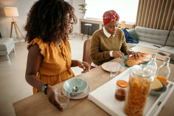 istock Women eating breakfast together 1393016095