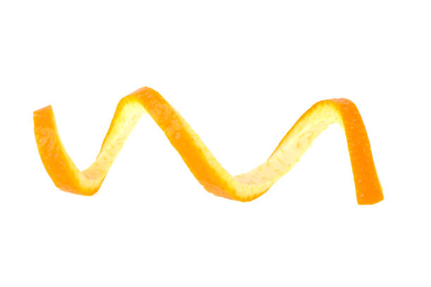 istock orange skin spiral isolated on white background 1393027408