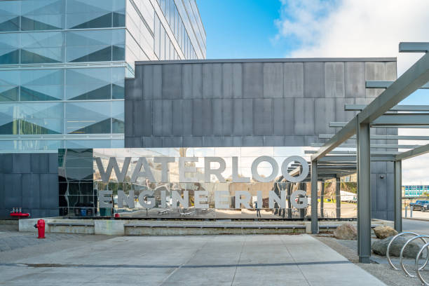 University of Waterloo Engineering Building Ontario Canada The Engineering Building on the University of Waterloo campus in Waterloo, Ontario, Canada on a sunny day. kitchener ontario photos stock pictures, royalty-free photos & images
