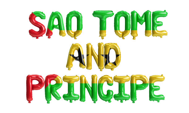 30+ Sao Tome And Principe Flag Map Stock Photos, Pictures & Royalty