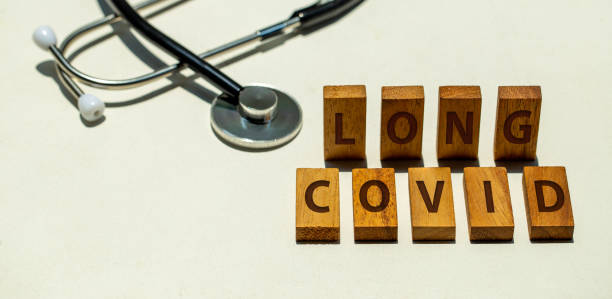 istock Stethoscope and wooden blocks with wording 