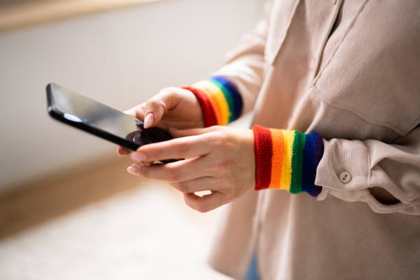 istock Inclusion And Diversity. LGBT Rainbow Armband 1393065633