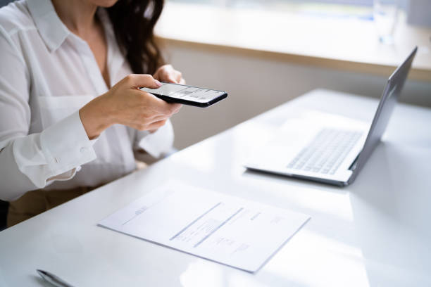 istock Taking Document Picture Or Photo With Phone 1393065750