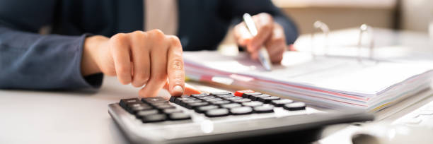 istock Professional Accountant Woman In Office 1393066895