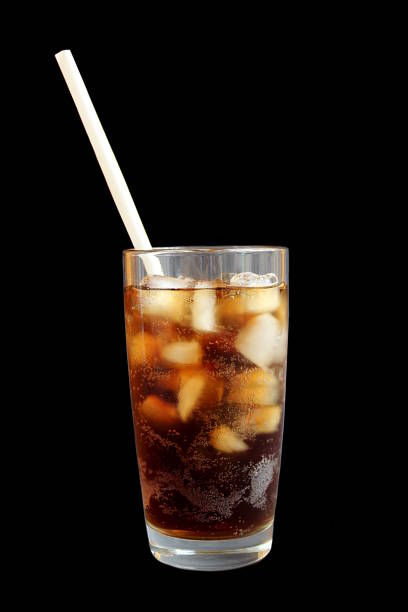 istock Glass with sparkling water and straws. 1393077122