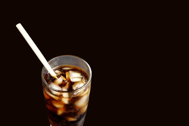 istock Glass with sparkling water and straws. 1393077139