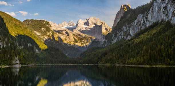 istock Mountain Lake with high Mountains 1393077149