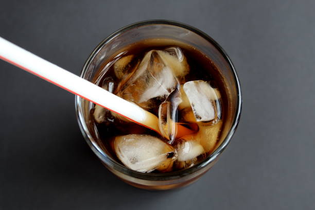 istock Glass with sparkling water and straws. 1393077205