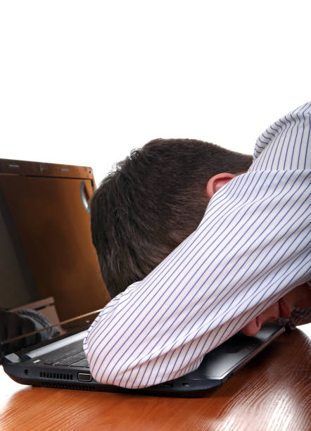 istock Teenager sleeps on Laptop 1393082392
