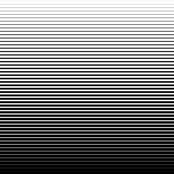 ilustrações de stock, clip art, desenhos animados e ícones de horizontal lines, vertical size gradient - fading