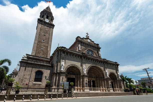 istock Manila Cathedral Intramuros Plaza de Roma Philippines 1393090485