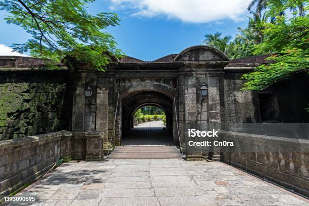 Drawbridge At Puerta Real Gardens In Intramuros Manila Philippines Stock Photo - Download Image Now