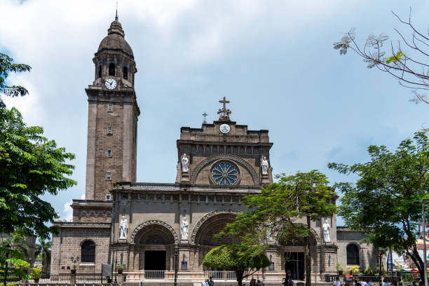 istock Manila Cathedral Intramuros Plaza de Roma Philippines 1393090747