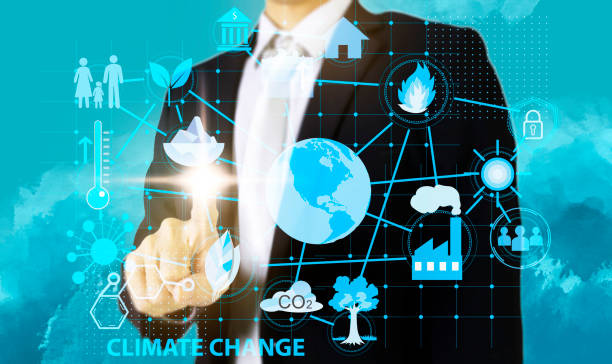 istock Businessman dealing with environmental problems,Changes in the climate The issue of caring for the environment Environmental issues have an impact on people's life. 1393093254