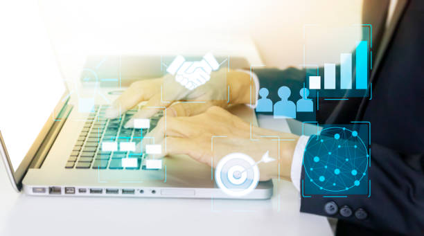 istock Businessman have the goal of managing systems within an organization for better performance. 1393093354