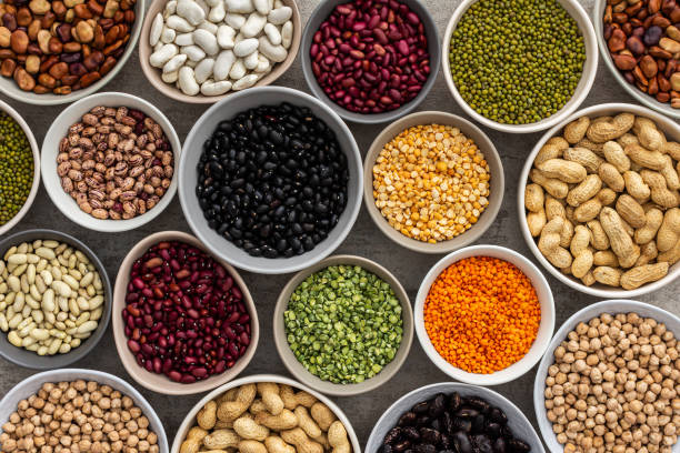 istock Different types of legumes in bowls 1393094511