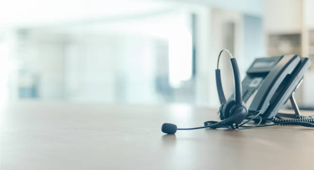 istock Communication support, call center and customer service help desk.for (call center) concept 1393098520