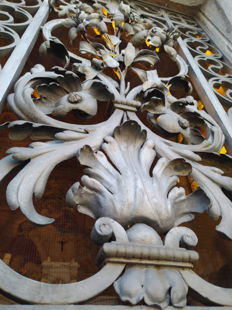 istock decorated wrought iron door 1393101587