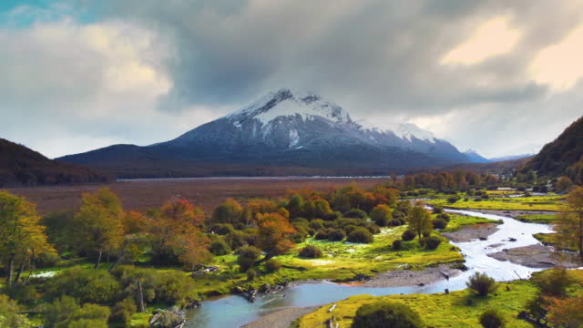 ushuaia argentina national park dron