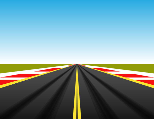 гонка стартового автомобиля на гоночной трассе - super speedway stock illustrations