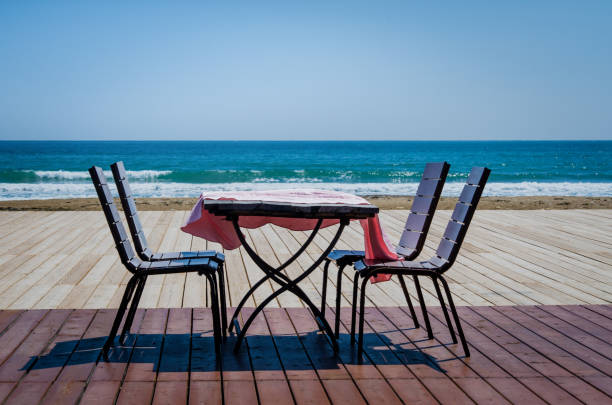 istock Outdoor dining on the beach 1393108641