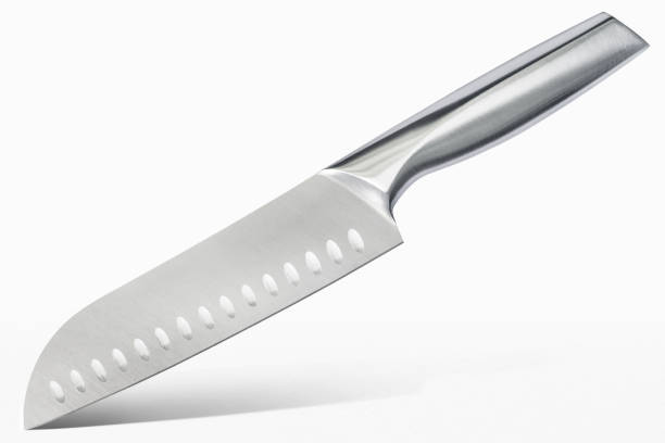 istock Kuhn Rikon Stainless Steel Santoku Kitchen Knife (Editorial) 1393108679