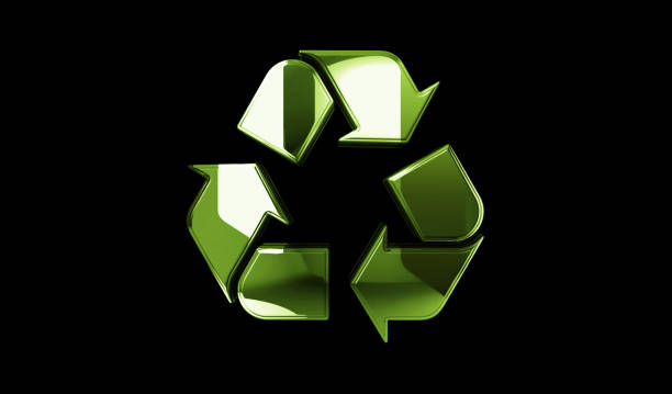 istock Recycling electronic waste data and sustainable symbol digital 3d illustration 1393112495