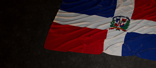 Dominican Republic flag 3D Render