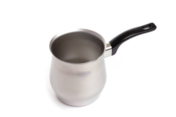 istock aluminum coffee pot with black handle isolated on white background 1393113930