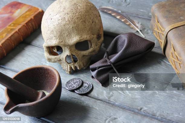 Ancient Assassin Stock Photo - Download Image Now - Mystery, Alchemy, Altar