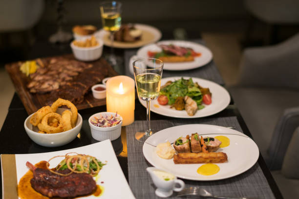 istock steak on the table, luxury food 1393133058