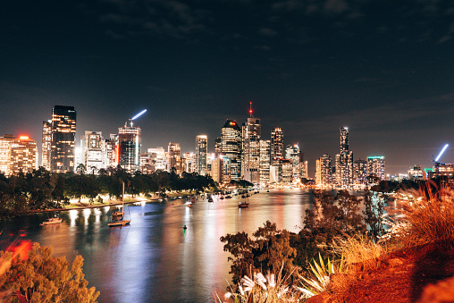 brisbane skyline at night