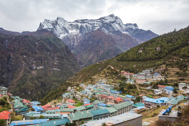 istock Namche Bazar Village in Nepal 1393136796