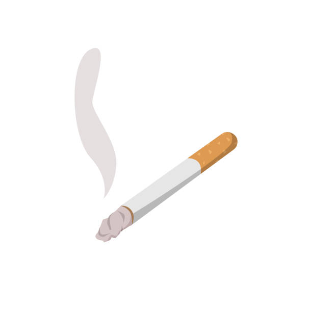 illustrazioni stock, clip art, cartoni animati e icone di tendenza di icona della sigaretta. - e cigarette