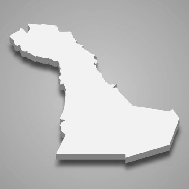 istock 3d isometric map of Eastern Province is a Region of Saudi Arabia 1393144740