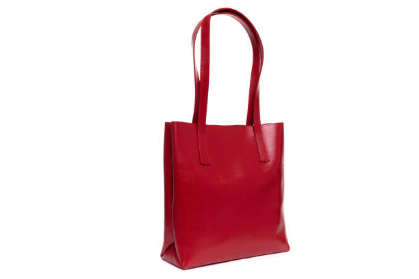 istock stylish red women's leather bag 1393144849