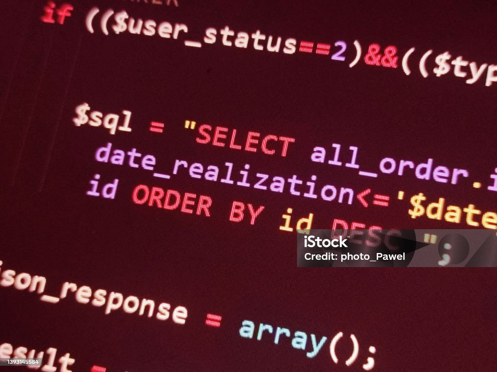 Coding Programming Source Code Screen Abstract Technology Background ...
