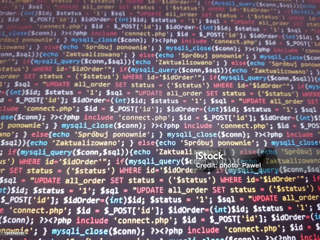 Coding Programming Source Code Screen Abstract Technology Background ...