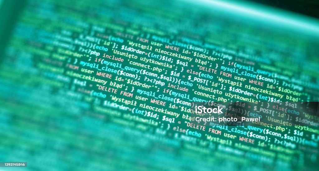 Software Development Monitor Screen Background Developer Display With ...