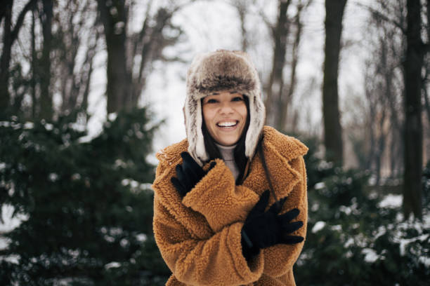 istock Girl enjoys the winter magic. 1393149447