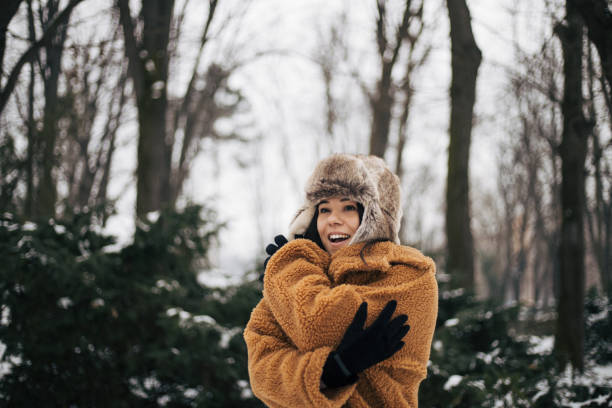 istock Girl enjoys the winter magic. 1393149459