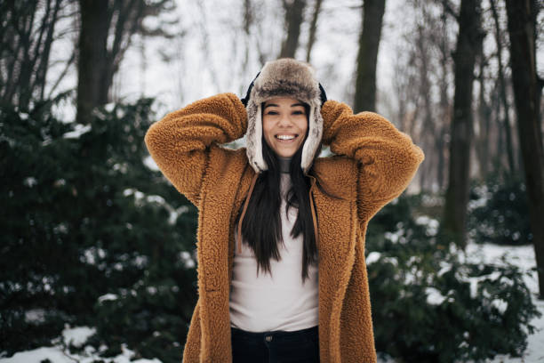istock Girl enjoys the winter magic. 1393149462