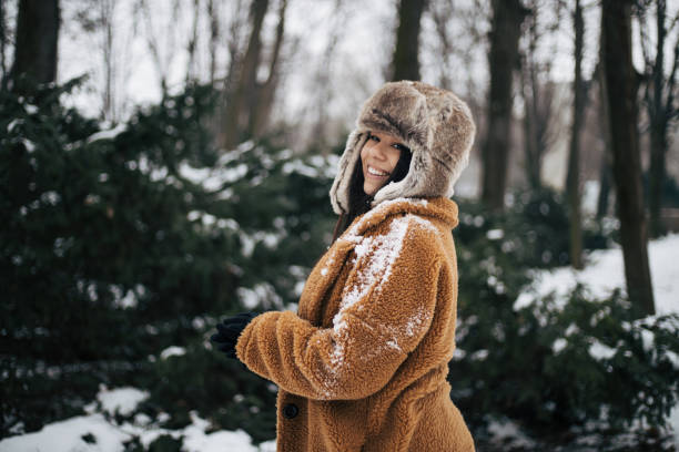 istock Girl enjoys the winter magic. 1393149571