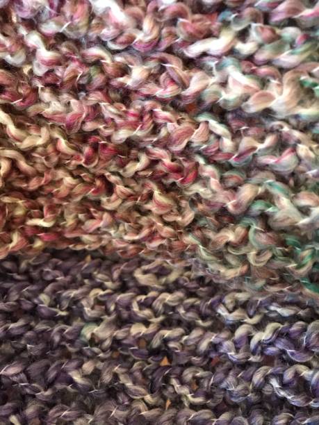 istock Hand knitted Pastel Scarf 1393150942