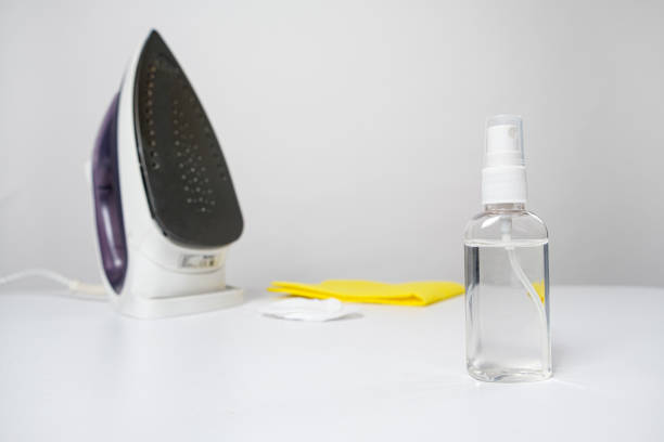 Cleaning the sole of the iron, household chemicals.