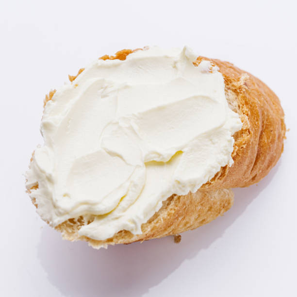 istock baguette cream cheese sandwich on a white background 1393167639