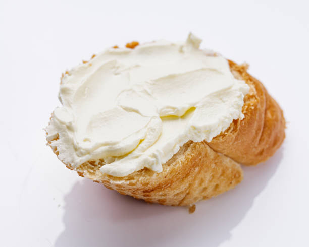 istock baguette cream cheese sandwich on a white background 1393167775
