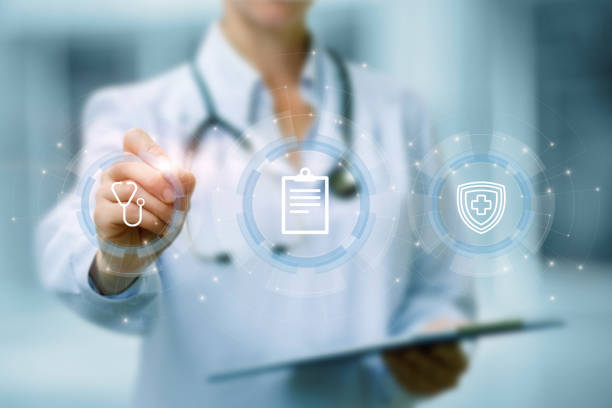 istock The concept of modern technology in the work of the registry . 1393168607