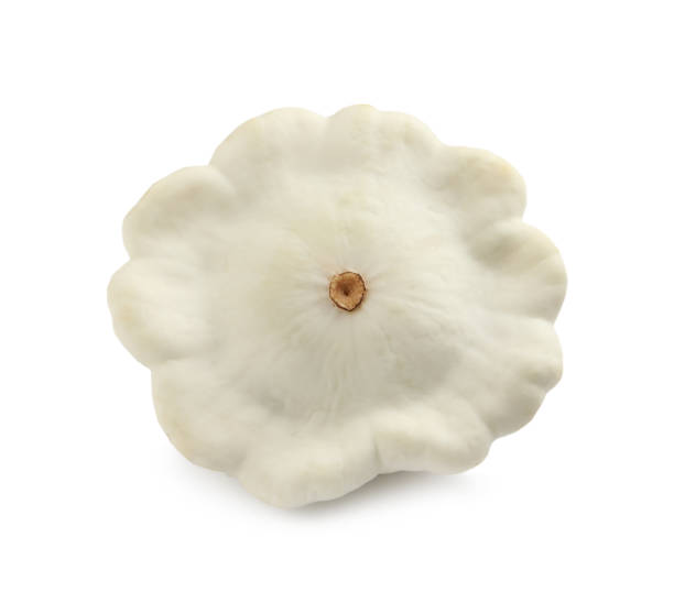 istock Fresh ripe pattypan squash isolated on white 1393170546