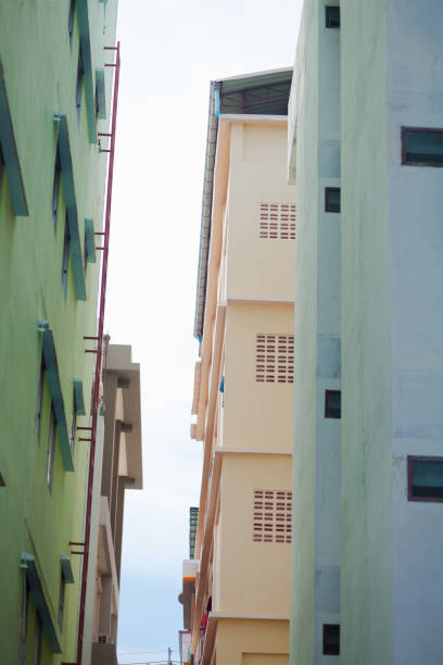 istock Between three condominium buildings in Bangkok Chatuchak 1393170636